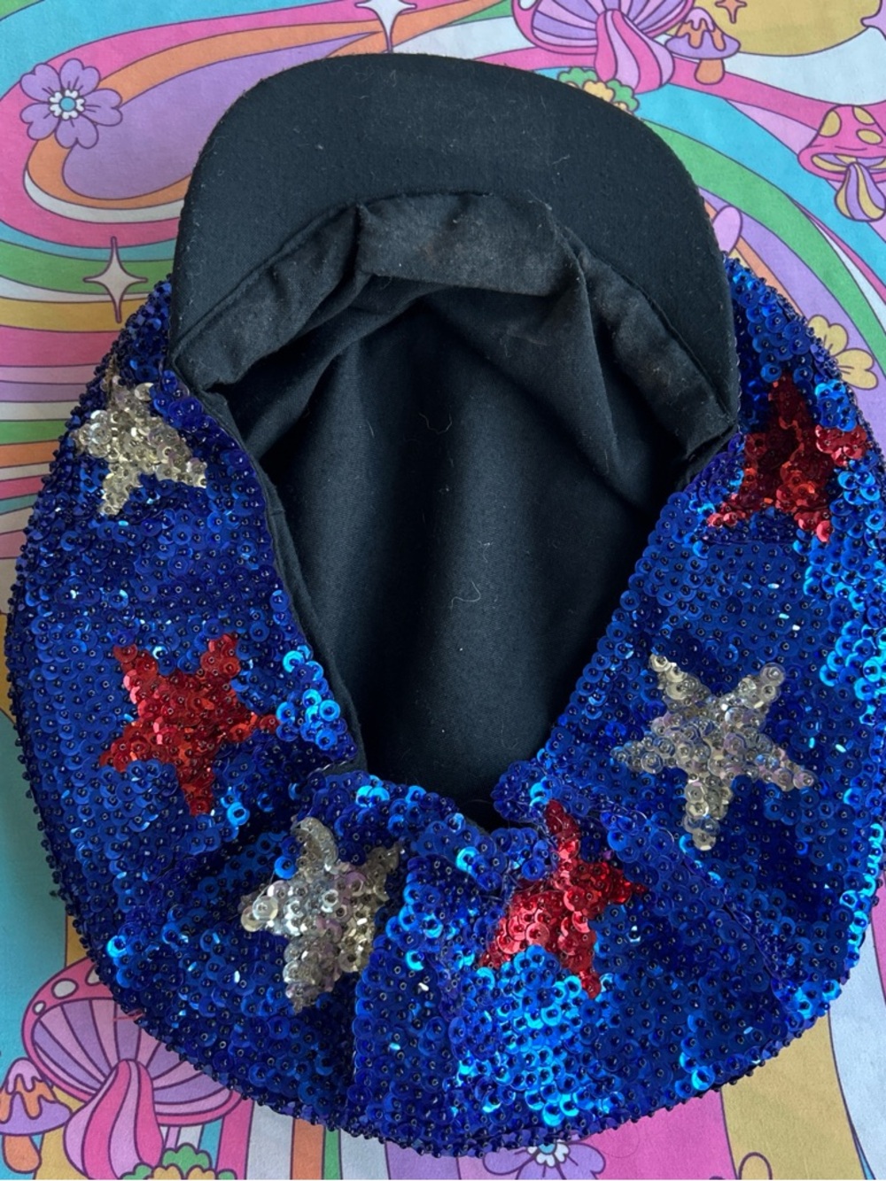 sequin hat ❤️⭐️💙 - Picture 4 of 5